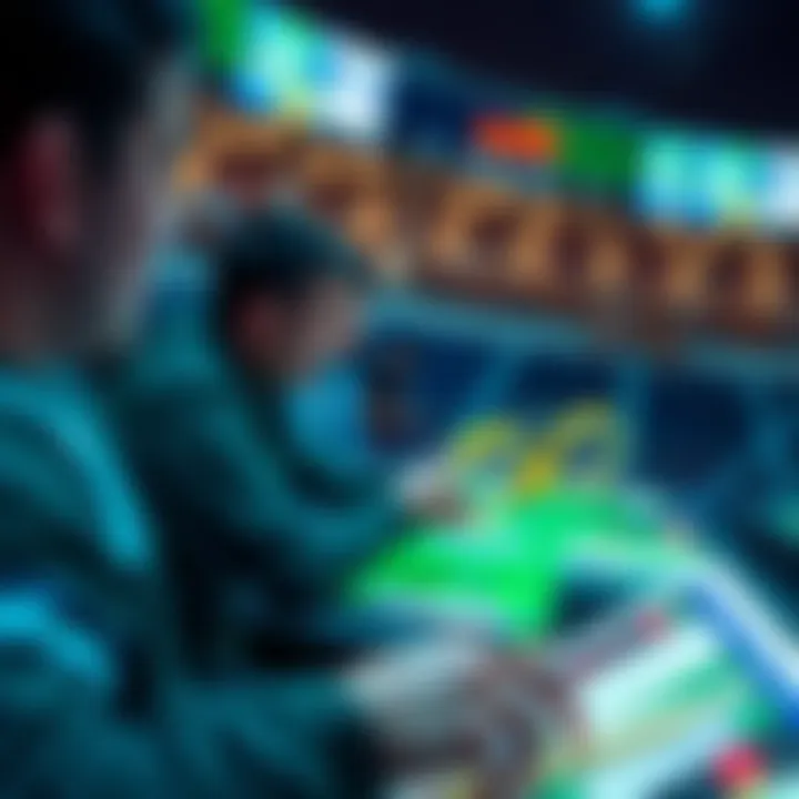 Visual depiction of betting trends