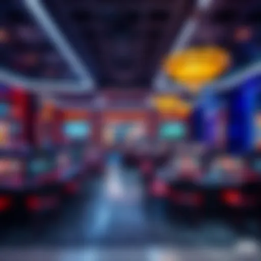 Interior view of a modern online casino platform