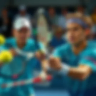 Top Players Showcasing Their Skills Top ATP players in action