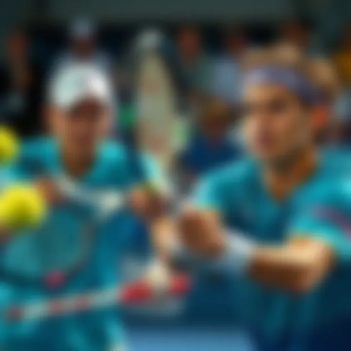 Top Players Showcasing Their Skills Top ATP players in action