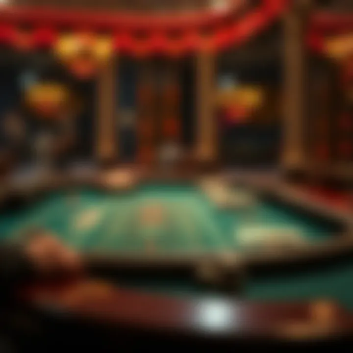 Illustration of Baccarat game rules