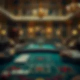 Historical depiction of Baccarat card game evolution