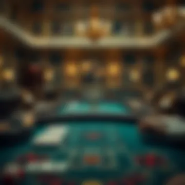 Historical depiction of Baccarat card game evolution