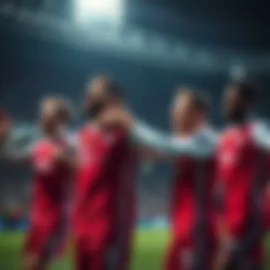 Bayern Munich team celebrating a goal