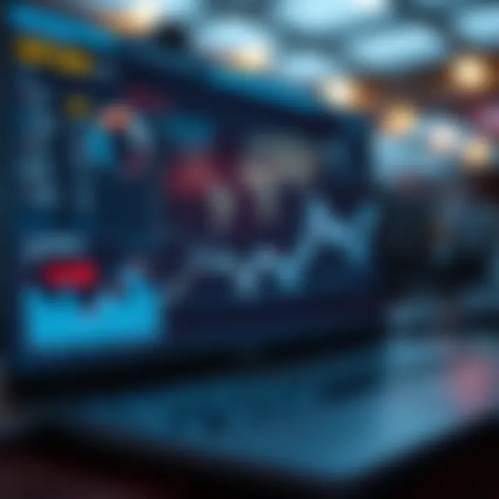 A dynamic graphic representing betting strategies and analytics.