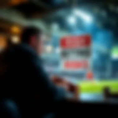 Visual representation of the risks associated with betting