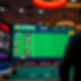 A strategic betting board showing various game options