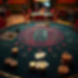 Overview of a blackjack table layout