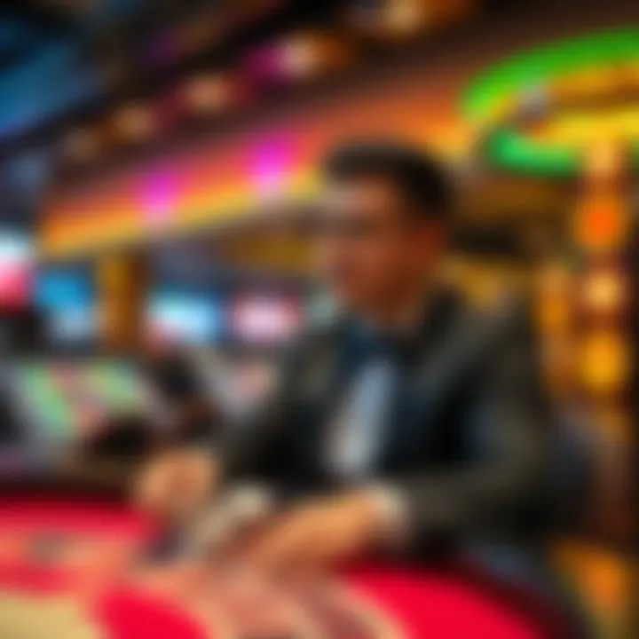 A player enjoying a diverse range of casino games