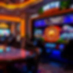 Casino site overview with vibrant graphics