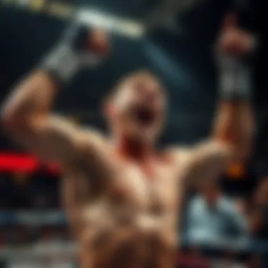 Darren Till's Moment of Triumph Darren Till celebrating a victory