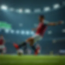 Exciting moment during an EFL Championship match