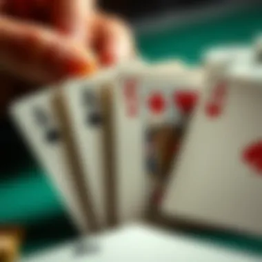 The Intricacies of Blackjack Cards Close-up of cards in Evolution Blackjack