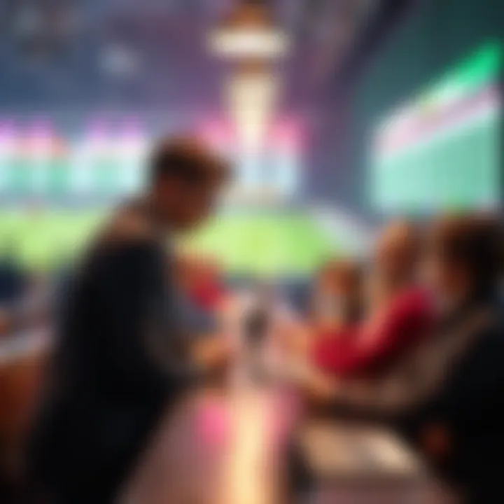 Visual depiction of user engagement in fantasy betting