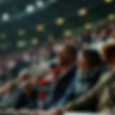 Fans passionately supporting their teams