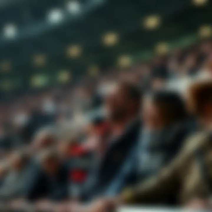 Fans passionately supporting their teams