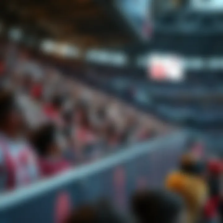 A football stadium filled with enthusiastic fans