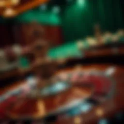 Elegant roulette wheel spinning