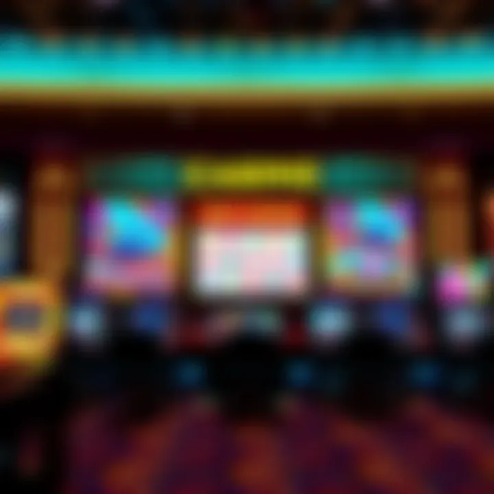 Virtual Casino Experience An engaging layout of a virtual casino showcasing various free slot games.