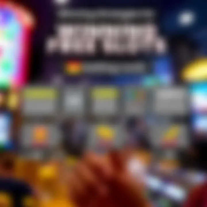 Winning Strategies for Free Slots A strategic infographic illustrating different tactics for maximizing wins in free slots.