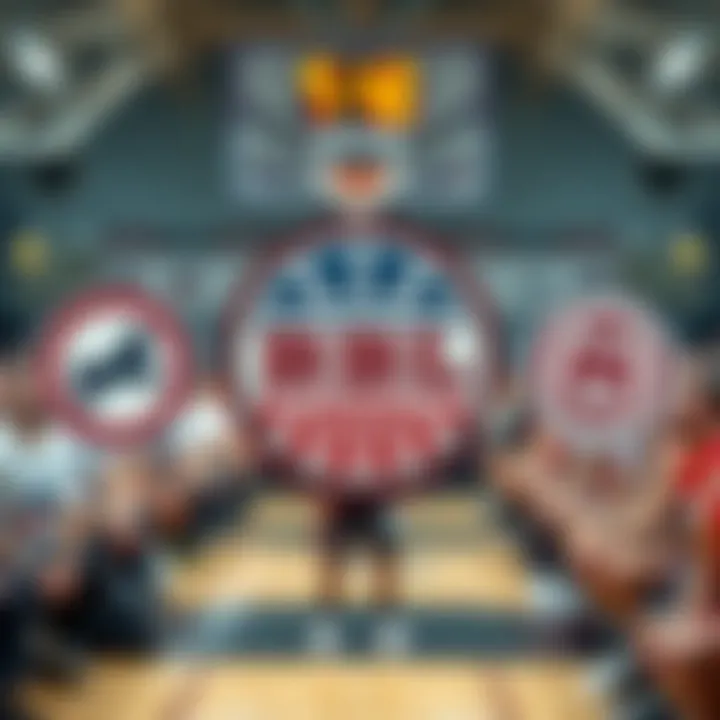 Team logos of prominent Basketball Bundesliga teams