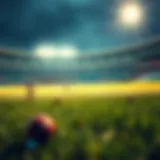 A vibrant cricket field during a thrilling match that showcases the excitement of digital sports