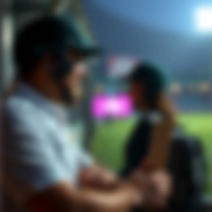 Illustration of a safe and responsible betting environment for cricket enthusiasts