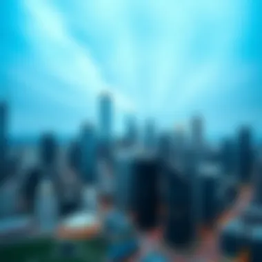 Aerial view of Houston skyline showcasing modern architecture