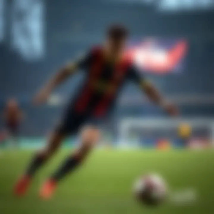 Kingsley Coman in action during a crucial match