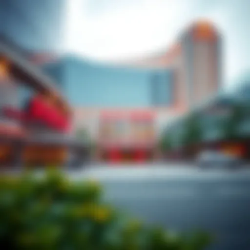 Casino exterior showcasing modern architecture