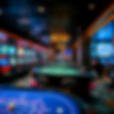 Popular gaming tables in a Korean casino