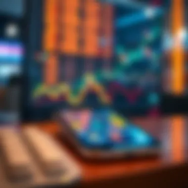 Market trends illustrated through graphs and statistics