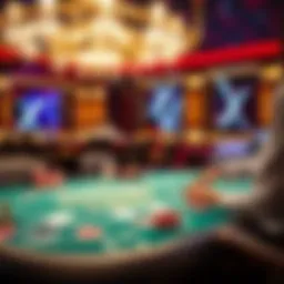 A dynamic gaming table showcasing Lightning Baccarat