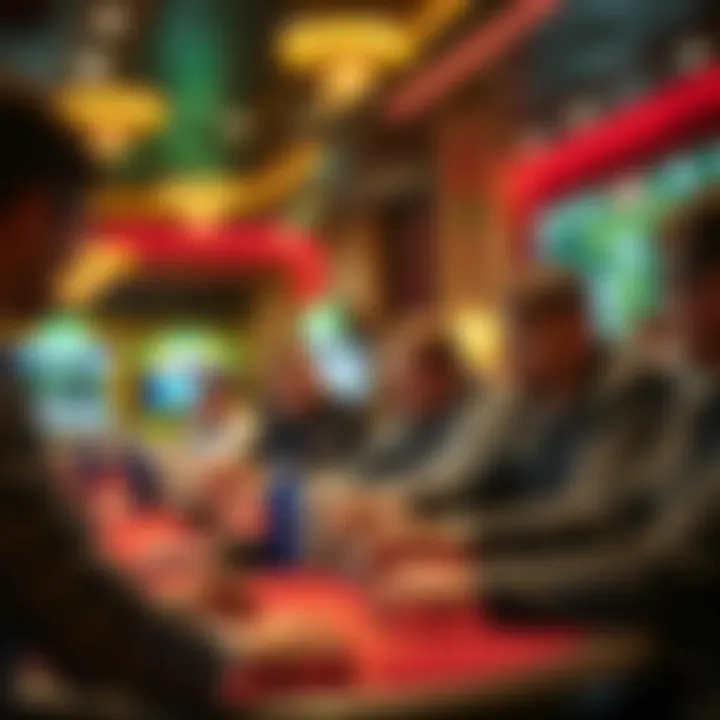 A vibrant live dealer session in progress