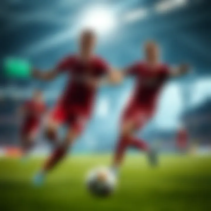 Key players from Liverpool demonstrating their skills during a match