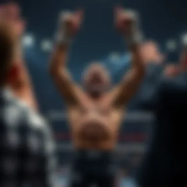 Celebration after a hard-fought victory