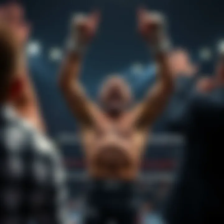 Celebration after a hard-fought victory