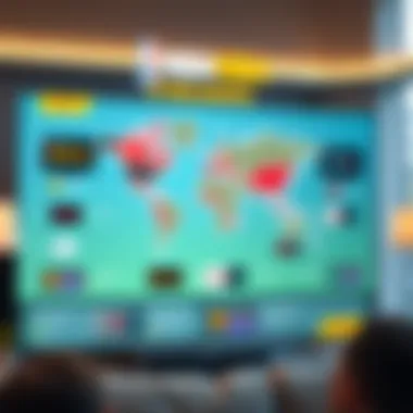 An infographic showing regional streaming services