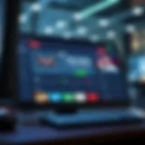 Innovative sports betting platform interface showcasing sleek design