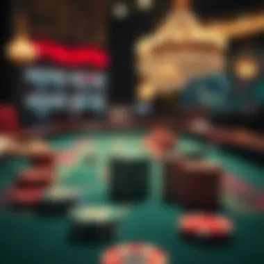 Visual representation of betting strategies in baccarat