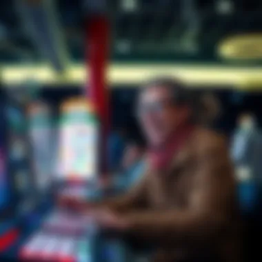 Engaging in Exciting Online Bingo Gameplay A person engaging in an online bingo game with excitement and focus