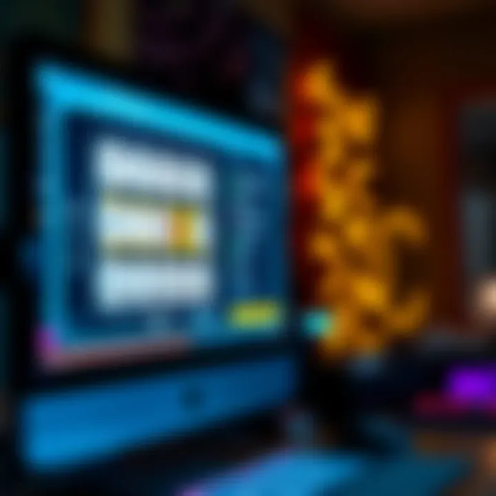 A digital bingo card displayed on a computer screen