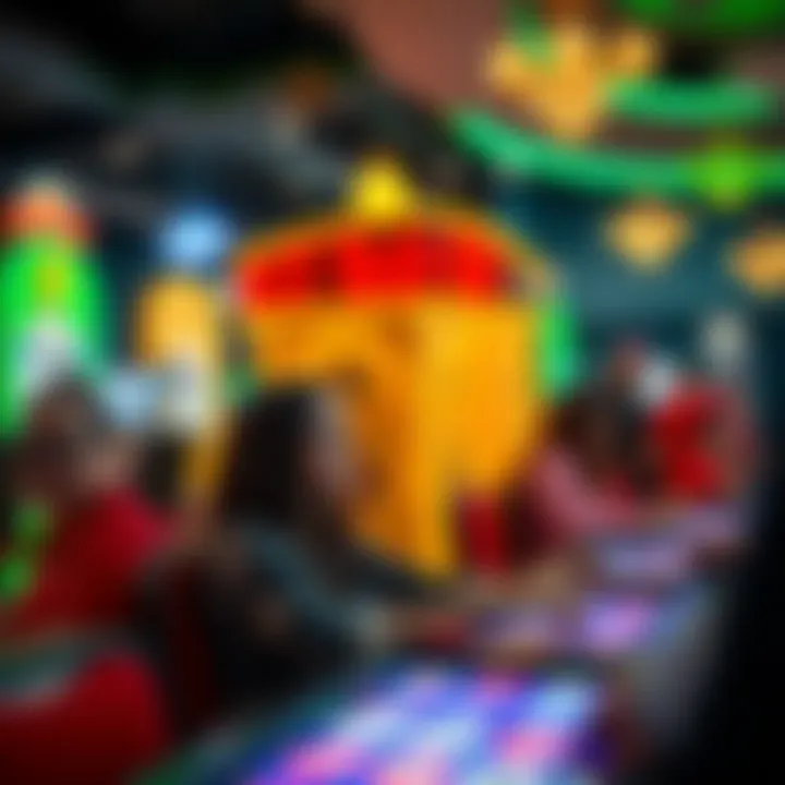 A competitive online bingo slot environment with players engaged