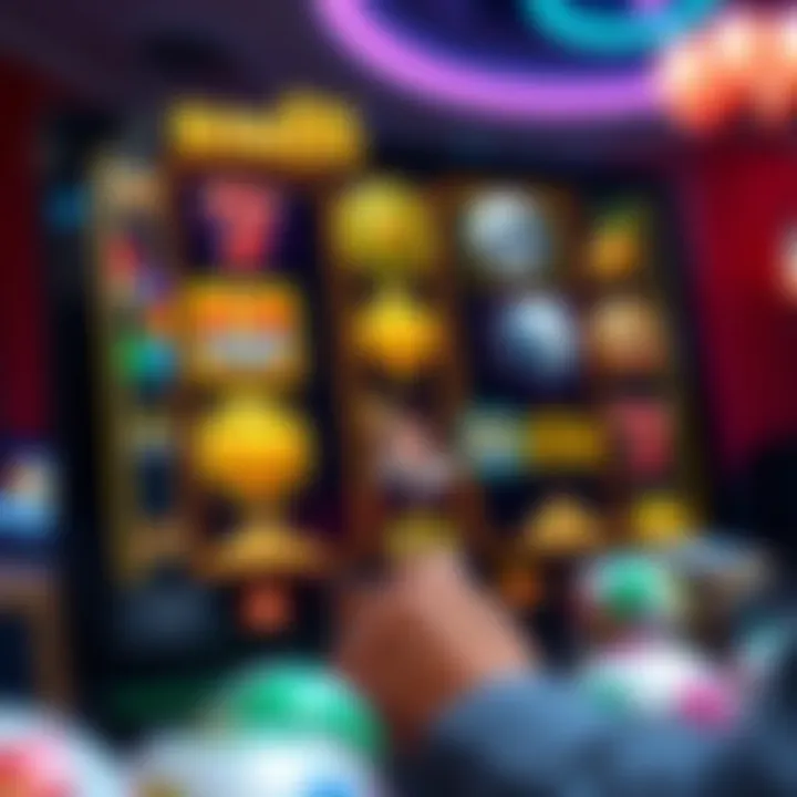 A vibrant online bingo slot interface showcasing various game elements