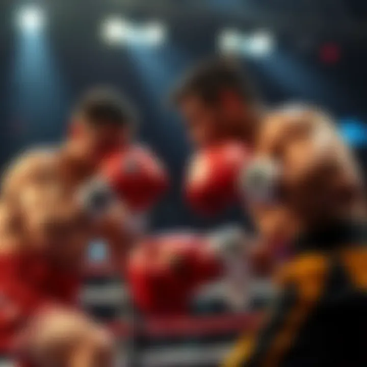 Dynamic boxing betting scene