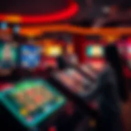 Diverse online casino games interface