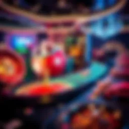 A visual representation of various online casino games