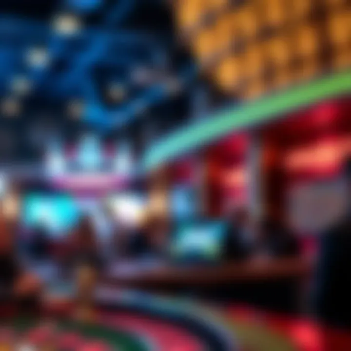 Visual representation of the latest trends in online casinos