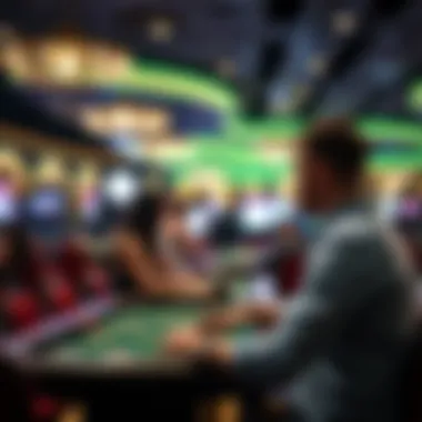 A player engaged in a live dealer game