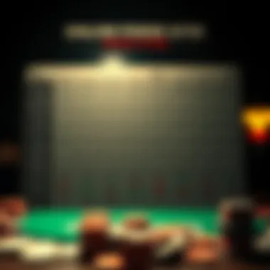 A comparison chart of different online poker sites